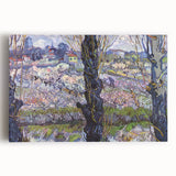 Black and white abstract design on a large stretched canvas, suitable as kitchen wall art or for bedroom ambiance.