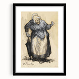 Modern Wall Art: William Glackens’ Sketch – Expressive Charcoal Drawing