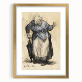 Modern Wall Art: William Glackens’ Sketch – Expressive Charcoal Drawing