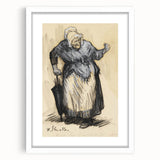 Modern Wall Art: William Glackens’ Sketch – Expressive Charcoal Drawing