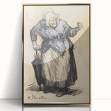 Modern Wall Art: William Glackens’ Sketch – Expressive Charcoal Drawing