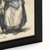Modern Wall Art: William Glackens’ Sketch – Expressive Charcoal Drawing