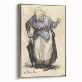 Modern Wall Art: William Glackens’ Sketch – Expressive Charcoal Drawing