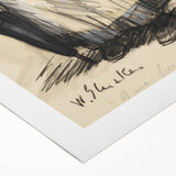 Modern Wall Art: William Glackens’ Sketch – Expressive Charcoal Drawing