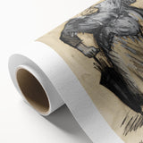 Modern Wall Art: William Glackens’ Sketch – Expressive Charcoal Drawing