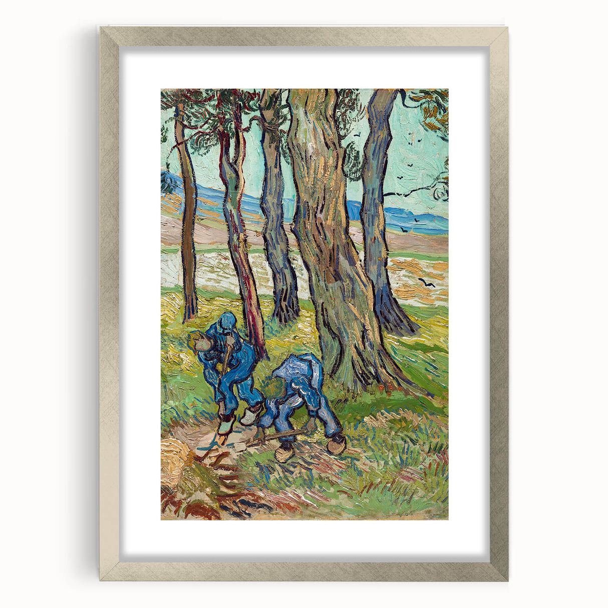 Van Gogh’s The Diggers (1889): Vibrant Impressionist Landscape Art