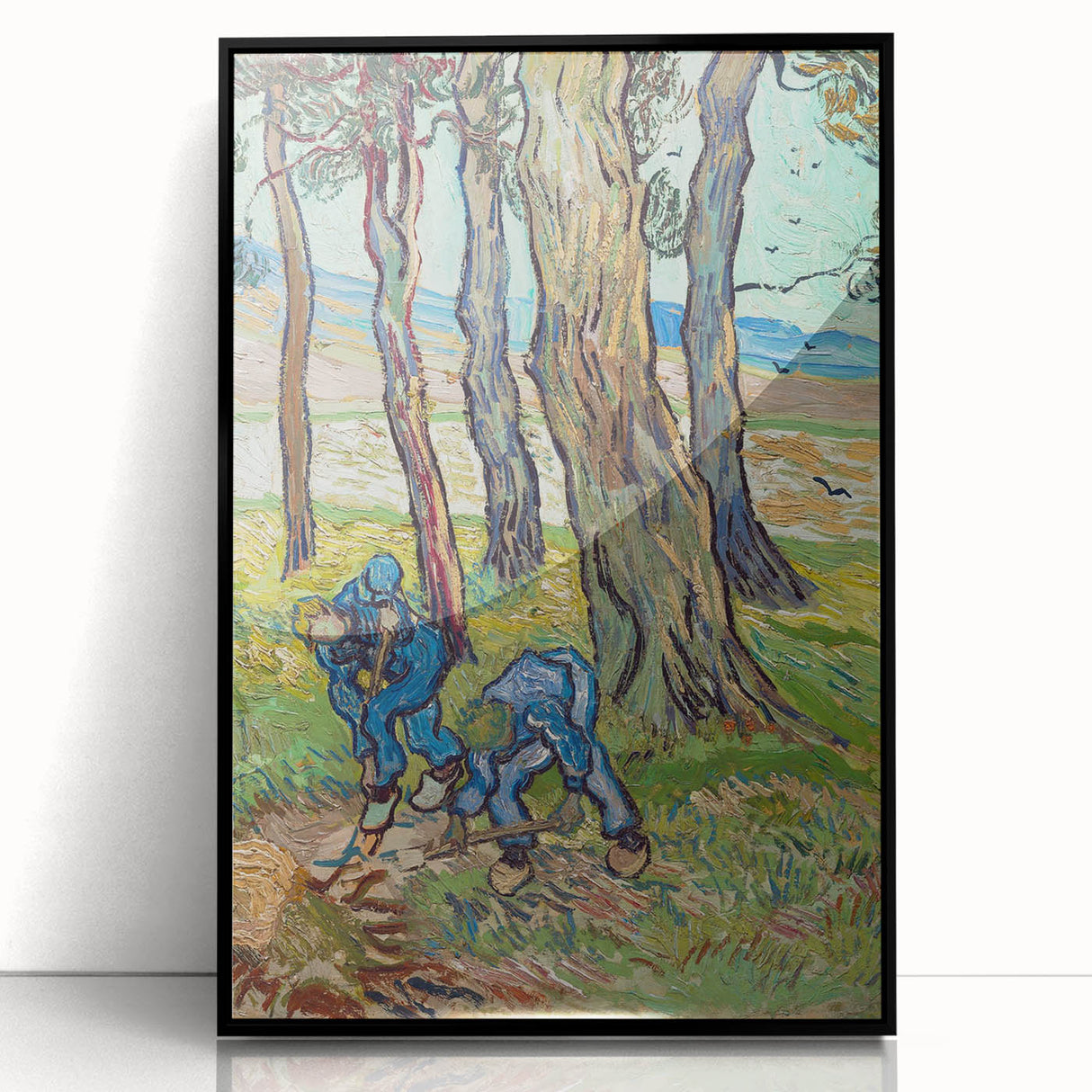 Van Gogh’s The Diggers (1889): Vibrant Impressionist Landscape Art