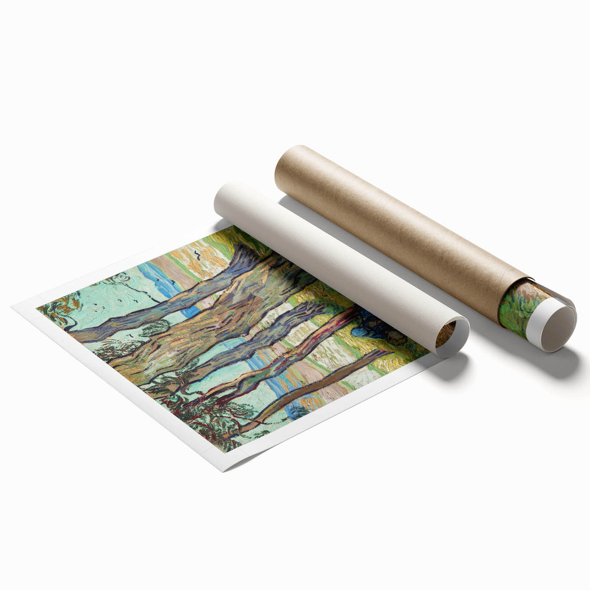 Van Gogh’s The Diggers (1889): Vibrant Impressionist Landscape Art