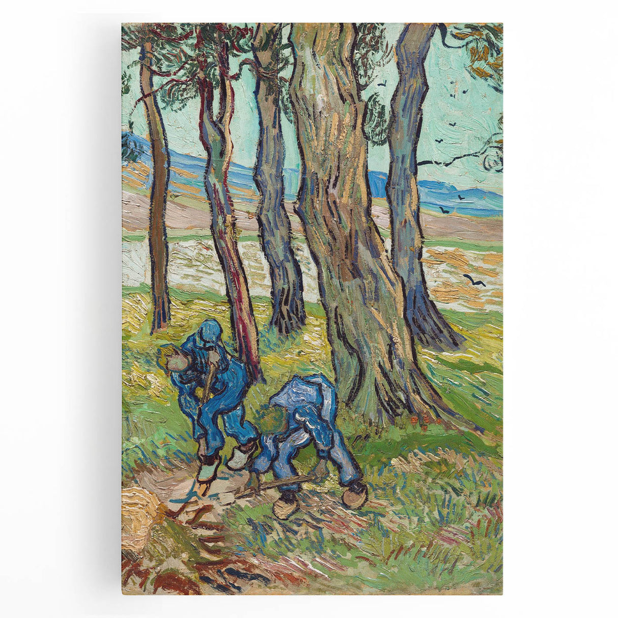 Van Gogh’s The Diggers (1889): Vibrant Impressionist Landscape Art