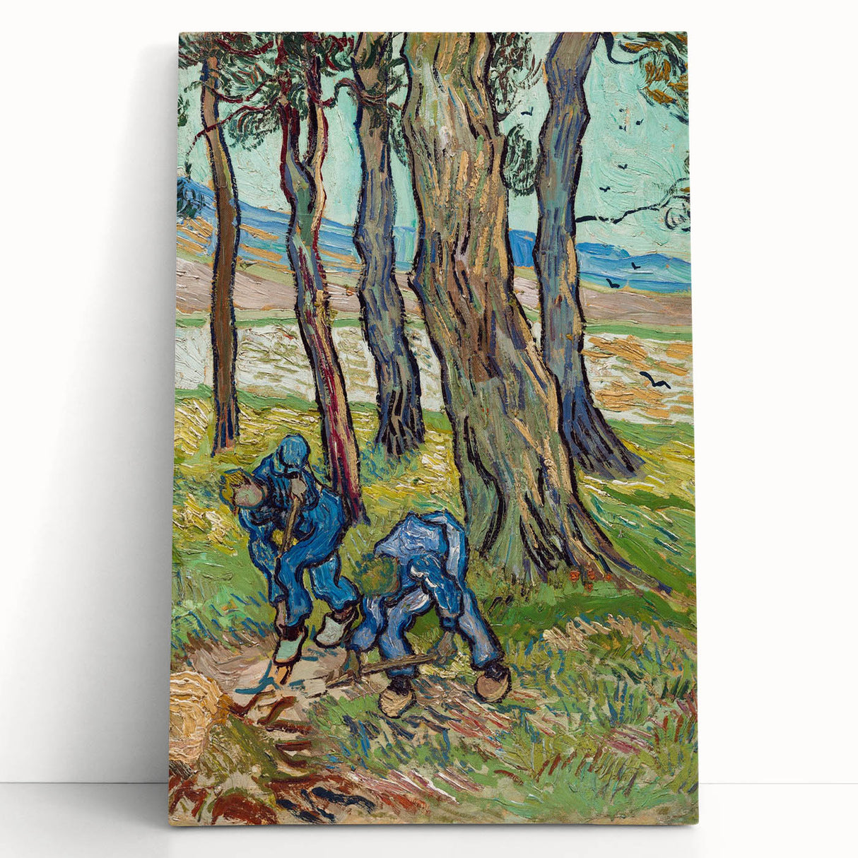 Van Gogh’s The Diggers (1889): Vibrant Impressionist Landscape Art