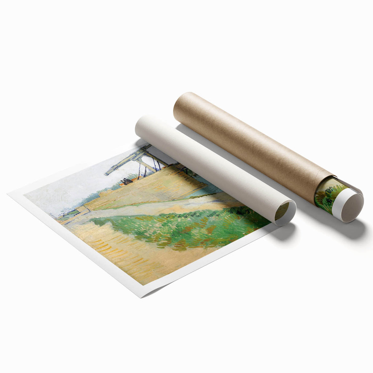 Impressionist Landscape Wall Art - The Langlois Bridge by Van Gogh