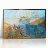 Impressionist Bridge Wall Art - Langlois Bridge at Arles by Van Gogh