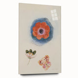 Modern Wall Art: Delicate Floral Study with Vibrant Colors