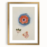 Modern Wall Art: Delicate Floral Study with Vibrant Colors