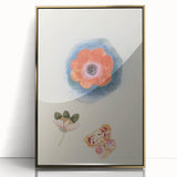 Modern Wall Art: Delicate Floral Study with Vibrant Colors