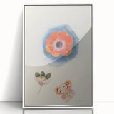 Modern Wall Art: Delicate Floral Study with Vibrant Colors