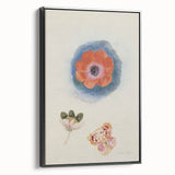 Modern Wall Art: Delicate Floral Study with Vibrant Colors