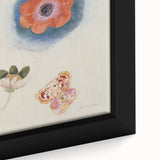 Modern Wall Art: Delicate Floral Study with Vibrant Colors