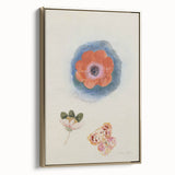 Modern Wall Art: Delicate Floral Study with Vibrant Colors