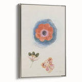 Modern Wall Art: Delicate Floral Study with Vibrant Colors