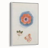 Modern Wall Art: Delicate Floral Study with Vibrant Colors