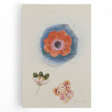 Modern Wall Art: Delicate Floral Study with Vibrant Colors