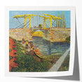 Van Gogh Impressionist Print - Langlois Bridge Wall Art for Home
