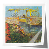 Van Gogh Impressionist Print - Langlois Bridge Wall Art for Home