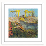 Van Gogh Impressionist Print - Langlois Bridge Wall Art for Home