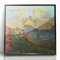 Van Gogh Impressionist Print - Langlois Bridge Wall Art for Home