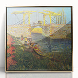 Van Gogh Impressionist Print - Langlois Bridge Wall Art for Home