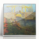 Van Gogh Impressionist Print - Langlois Bridge Wall Art for Home