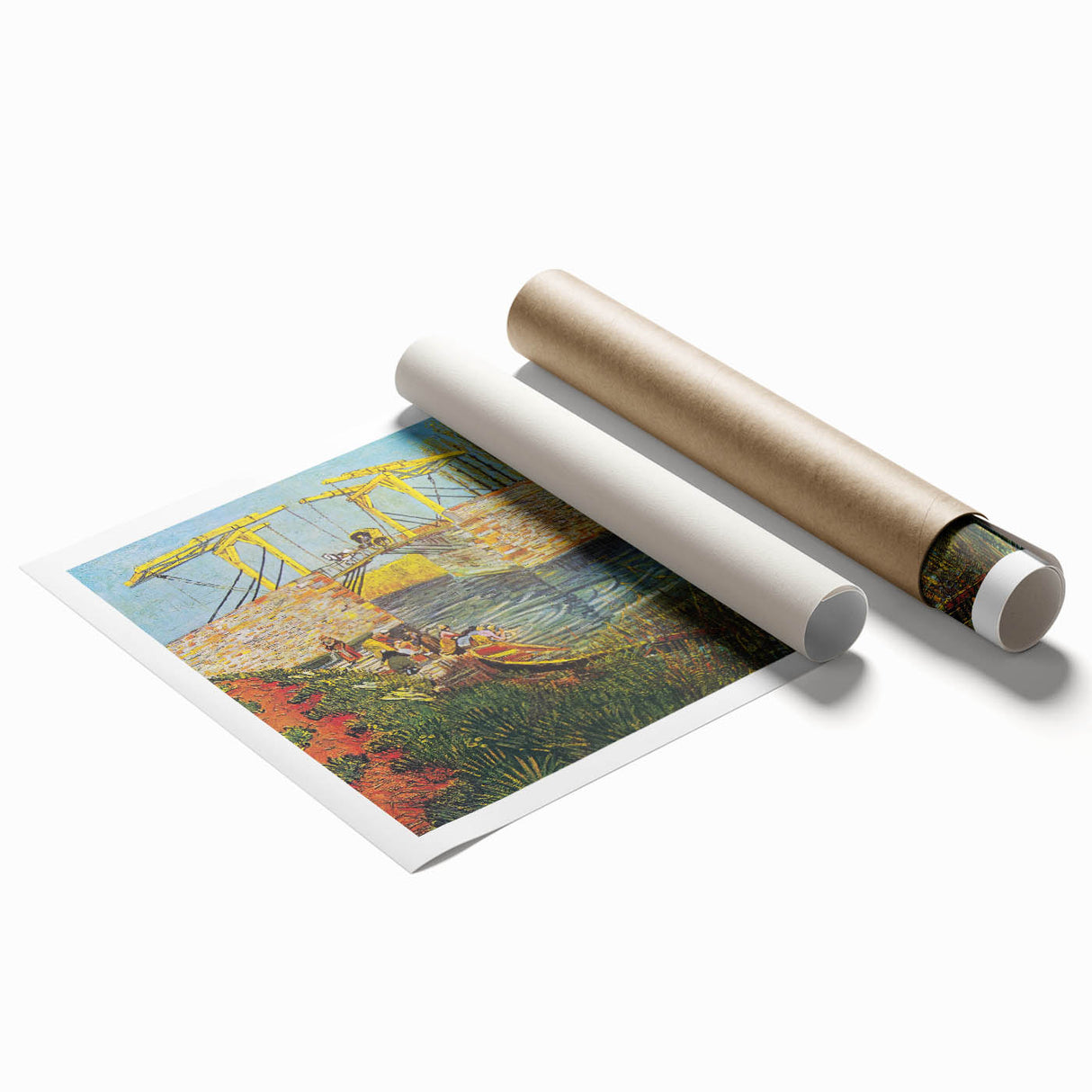 Van Gogh Impressionist Print - Langlois Bridge Wall Art for Home