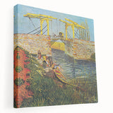 Van Gogh Impressionist Print - Langlois Bridge Wall Art for Home