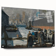 Modern Wall Art: Industrial Winter Scene with Urban Charm