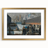 Modern Wall Art: Industrial Winter Scene with Urban Charm