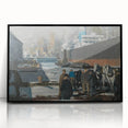 Modern Wall Art: Industrial Winter Scene with Urban Charm