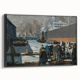 Modern Wall Art: Industrial Winter Scene with Urban Charm