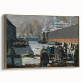 Modern Wall Art: Industrial Winter Scene with Urban Charm