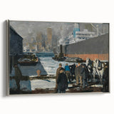 Modern Wall Art: Industrial Winter Scene with Urban Charm