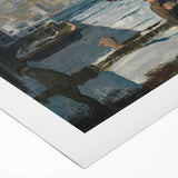 Modern Wall Art: Industrial Winter Scene with Urban Charm