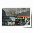 Modern Wall Art: Industrial Winter Scene with Urban Charm