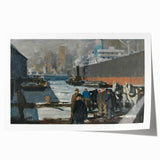 Modern Wall Art: Industrial Winter Scene with Urban Charm
