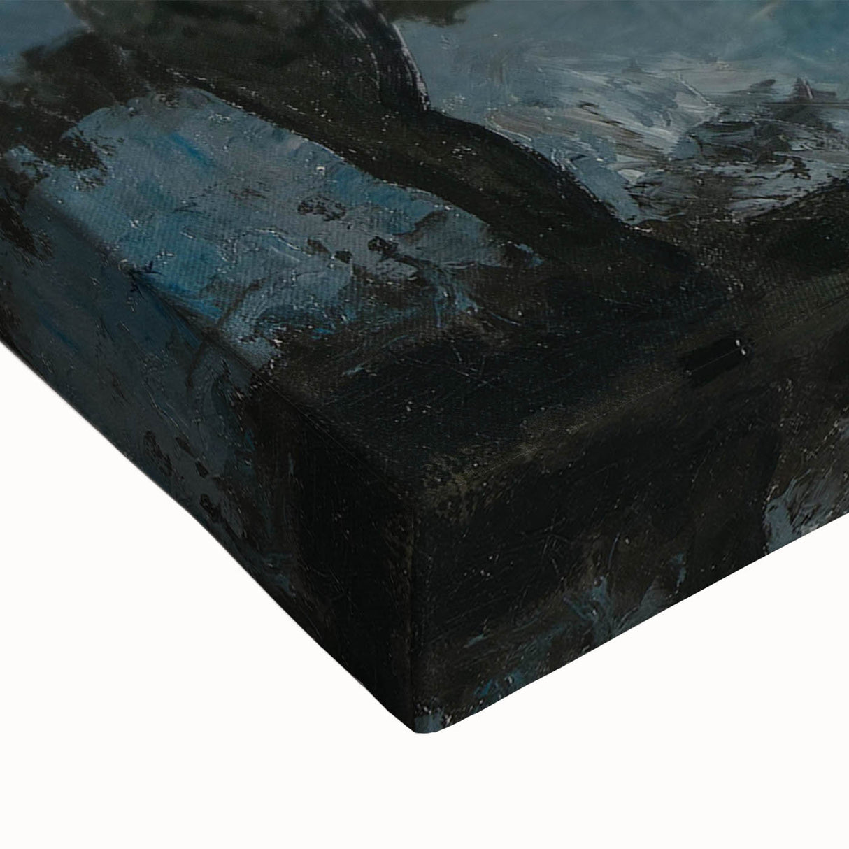 Modern Wall Art: Industrial Winter Scene with Urban Charm
