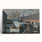 Modern Wall Art: Industrial Winter Scene with Urban Charm