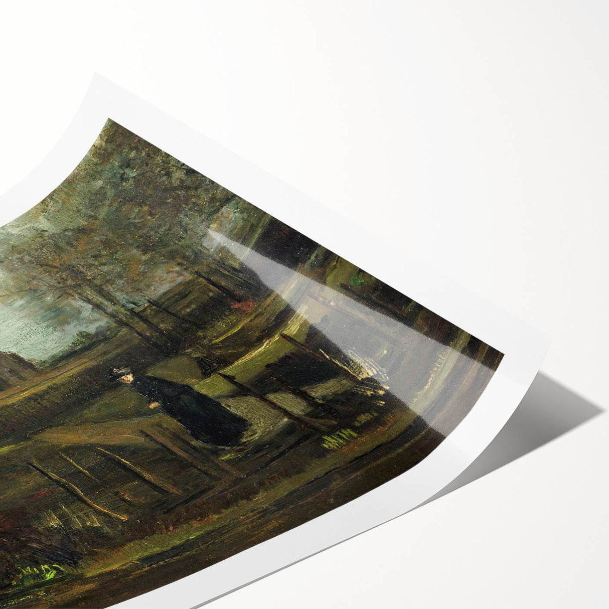 Impressionist Garden Wall Art - Parsonage Garden at Nuenen by Van Gogh