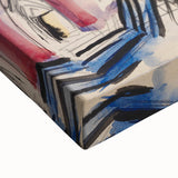 Modern Wall Art: Abstract Church Scene with Bold Colors