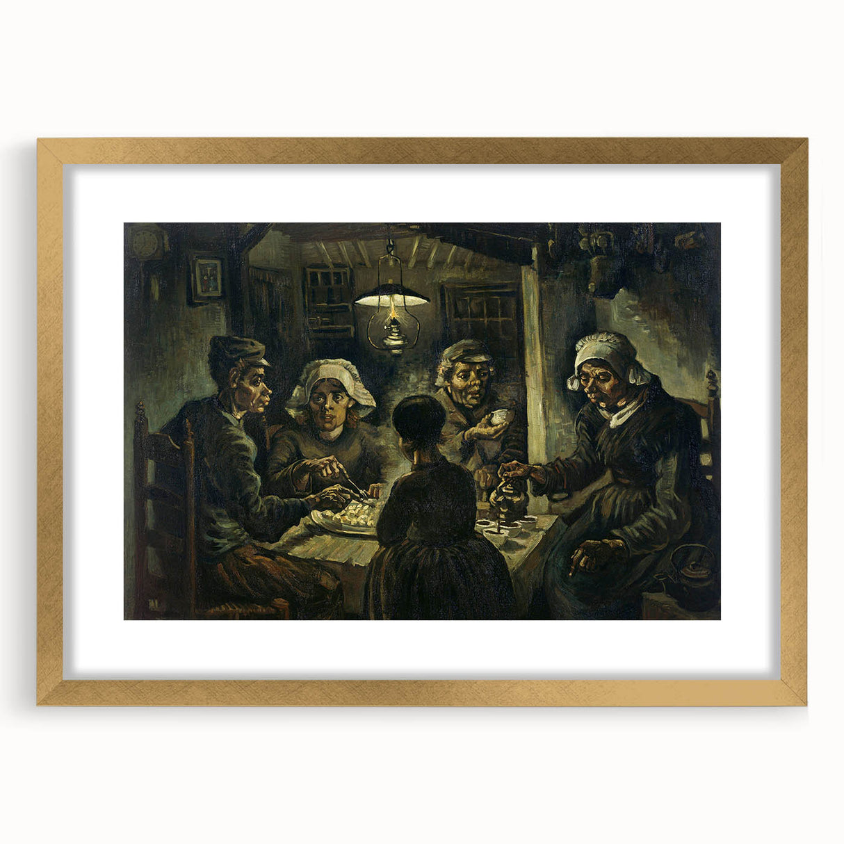 Impressionist Rural Wall Art - The Potato Eaters by Van Gogh