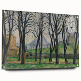 Modern Wall Art: Serene Landscape with Chestnut Trees