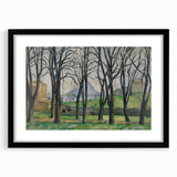 Modern Wall Art: Serene Landscape with Chestnut Trees